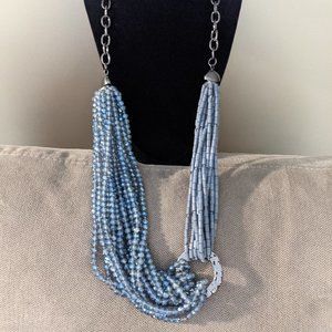 Chico's Blue Crystal Necklace NWT
